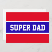 SUPER VATER Sporty Bright Red White Stripes (Vorne/Hinten)