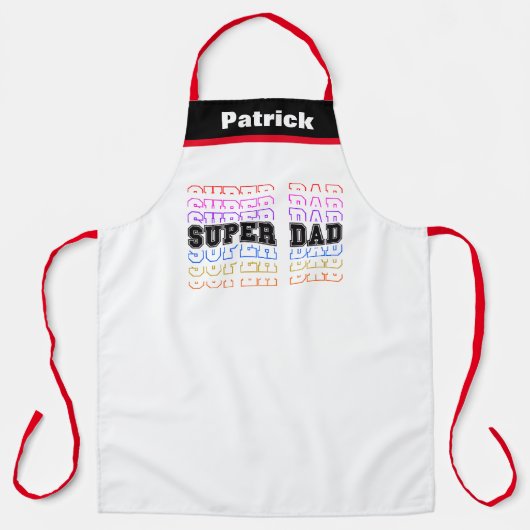 Super Vater Stacks Baker Vater GRILLEN Koch Schürze (Vorderseite)