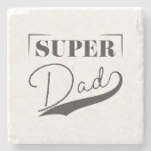 Super Vater Steinuntersetzer (Vorderseite)