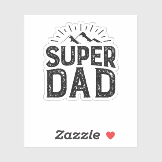 Super Vater Sticker (Blatt)