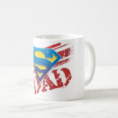 Super Vater Stripes Kaffeetasse (VorderseiteRechts)