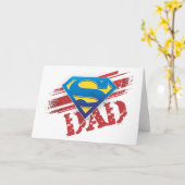 Super Vater Stripes Karte (Gelbe Blume)