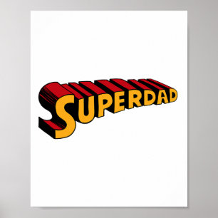 Super Vater Superdad Funny Superhero Vater Poster