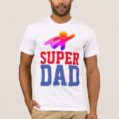 SUPER VATER SUPERHERO T - Shirt (Vorderseite)