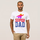 SUPER VATER SUPERHERO T - Shirt (Vorne ganz)