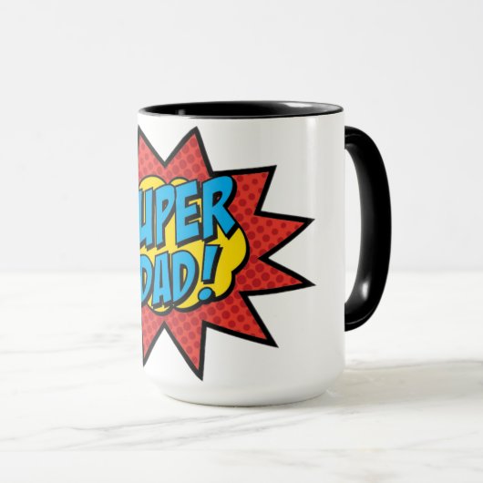 Super-Vater Tasse (VorderseiteRechts)