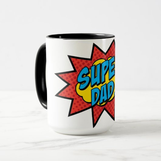 Super-Vater Tasse (Vorderseite Links)