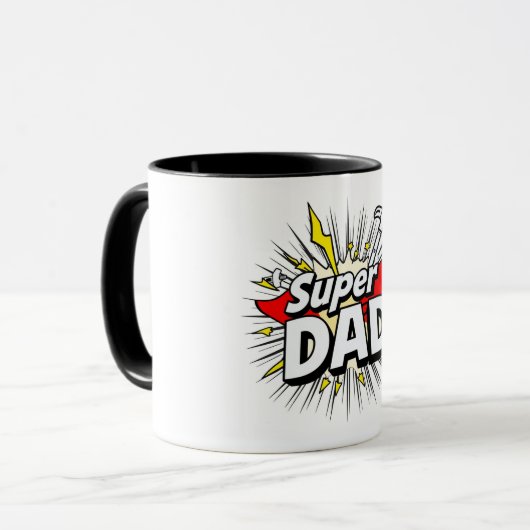 Super Vater Tasse - Das ultimative Heldengeschenk (Vorderseite Links)