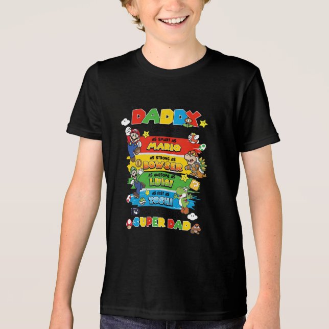 Super Vater Tribute Tri-Blend Shirt (Vorderseite)