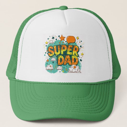 Super Vater Truckerkappe (Vorderseite)