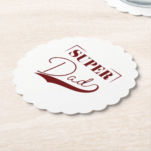 Super Vater Untersetzer (angewinkelt)