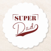 Super Vater Untersetzer (Vorderseite)