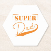 Super Vater Untersetzer (Vorderseite)