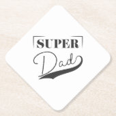 Super Vater Untersetzer (Vorderseite)