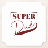 Super Vater Untersetzer (Vorderseite)