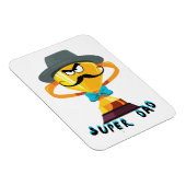 Super Vater Väter Tagesgeschenk Magnet (Rechte Seite)