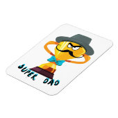 Super Vater Väter Tagesgeschenk Magnet (Linke Seite)