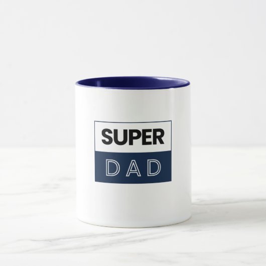 SUPER VATER Vatertag Tasse (Zentrum)