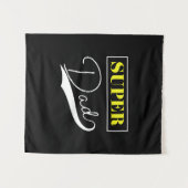 Super Vater Wandteppich (Vorderseite (Horizontal))