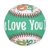 Super Vater Wir Liebe Sie mit Namen Baseball (Vorderseite)