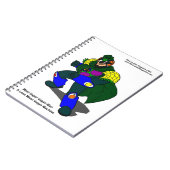Super Vegan Man (Our Mascot) Spiral Notebook Notizblock (Linke Seite)