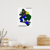 Super Vegan Man (Unser Maskottchen) Poster (Küche)
