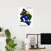 Super Vegan Man (Unser Maskottchen) Poster (Heimbüro)