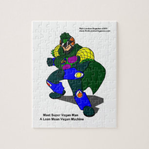 Super Vegan Mann (unser Maskottchen) Puzzle