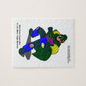 Super Veganer Mann (unser Maskottchen) Jigsaw Puzz Puzzle (Horizontal)