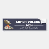 Super Volcano 2024 Autoaufkleber (Vorne)
