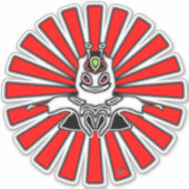 Super Weirdo Aufkleber (Vorderseite)