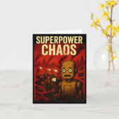 Super Wer Chaos Dystoan Satire War Consequences Gi Karte (Gelbe Blume)