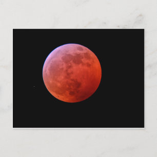 Super Wolf Blood Moon Feiertagspostkarte