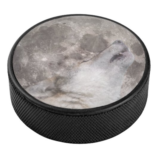 Super Wolf Moon Eishockey Puck (3/4)