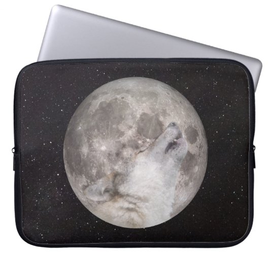 Super Wolf Moon Laptopschutzhülle (Vorderseite)