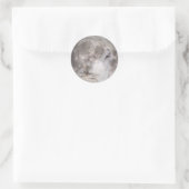 Super Wolf Moon Runder Aufkleber (Tasche)