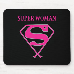 Super Woman (Brustkrebs-Bewusstsein) Mousepad