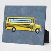 Super Yellow School Bus Fotoplatte (Seite)