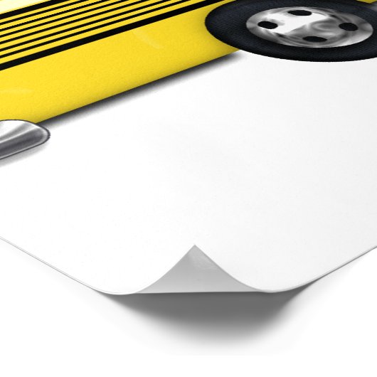 Super Yellow School Bus Poster (Ecke)
