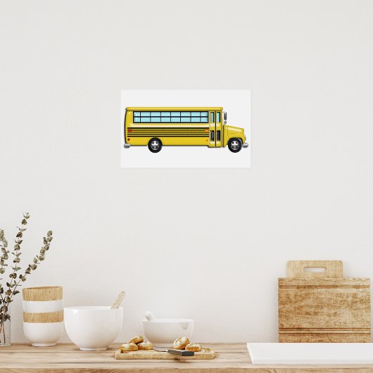 Super Yellow School Bus Poster (Küche)