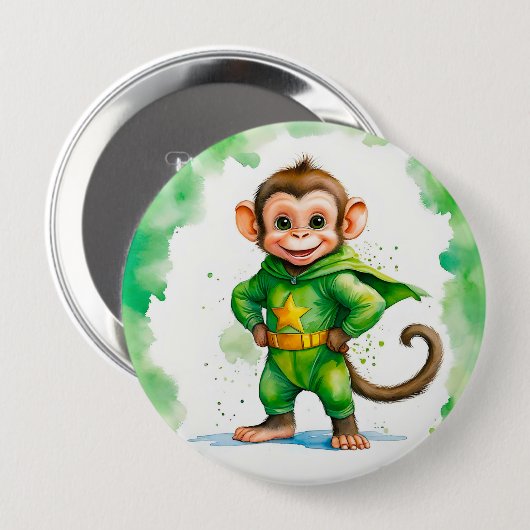 Superaffe Button (Vorne & Hinten)