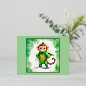 Superaffe, Folien Feiertagspostkarte (Stehend vorne)