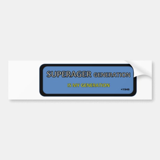 SUPERAGER/Fensteraufkleber Autoaufkleber (Vorne)