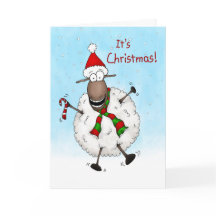 Superaufgeregtes ist es Weihnachtsschaf