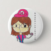 SuperAussenseiter-Mädchen Button (Vorderseite)