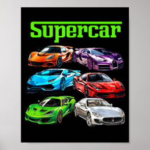 Superauto Cooler Autotyp Mann Srts Rennsport Fan G Poster