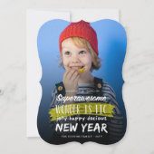 Superawesome Wonderistic glücklich Jahr Feiertagskarte (Vorderseite)