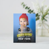 Superawesome Wonderistic glücklich Jahr Feiertagspostkarte (Stehend Vorderseite)