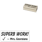"SUPERB ARBEIT!" Briefmarke aus Kautschuk Gummistempel (Stempel)