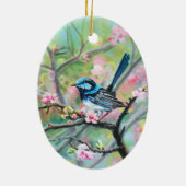 Superb Fairy Wren - Keramik Ornament (Hinten)